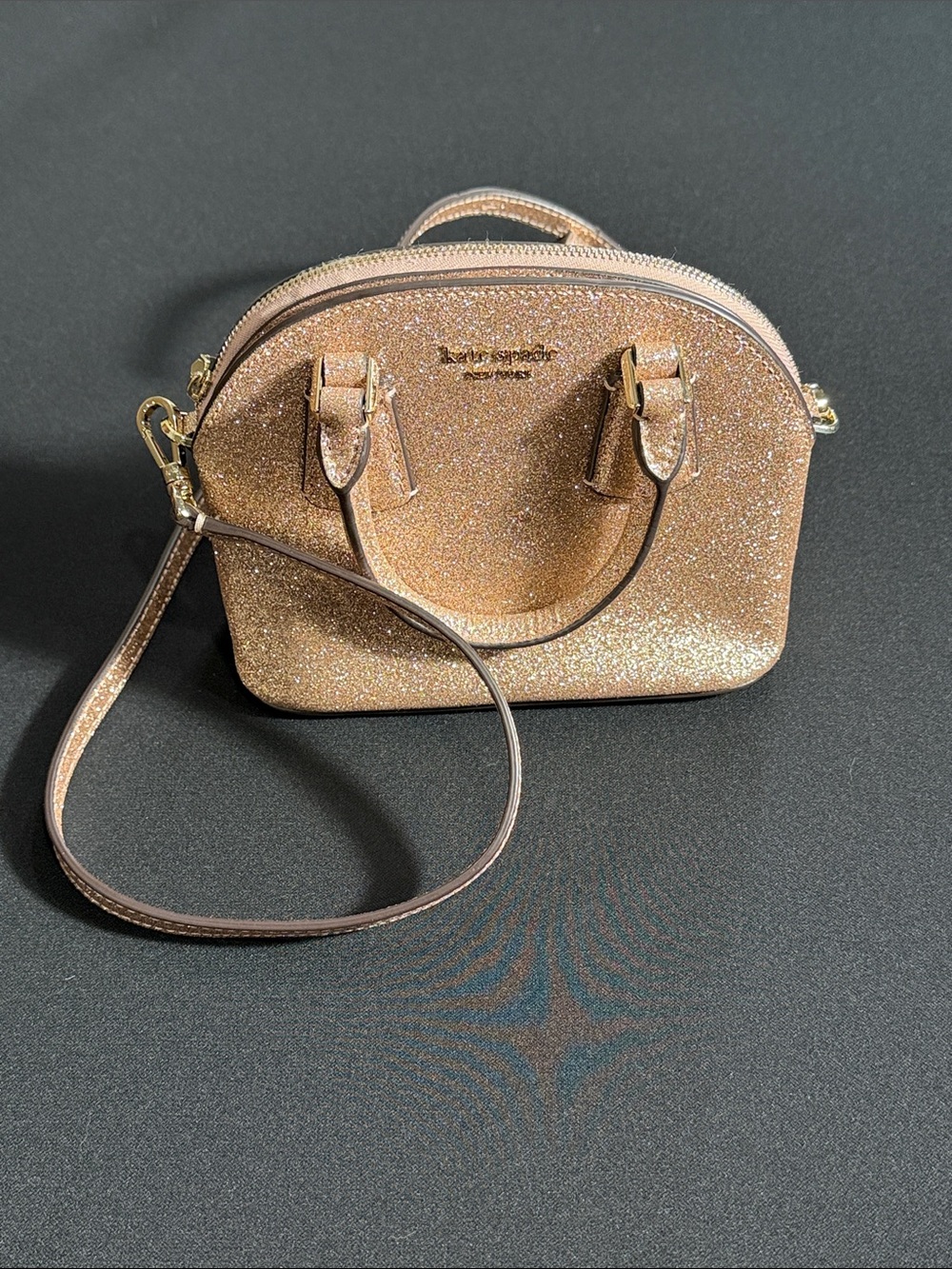 Kate Spade Sylvia Glitter Mini Dome Satchel - Picture 5 of 16